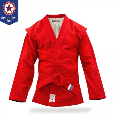 Купить Куртка для самбо "Атака" ВФС (подкладка, пояс)  р 36-48 в Лисках 